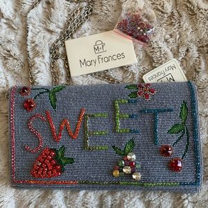 Mary Frances “Sweet” beaded bag, new with tags